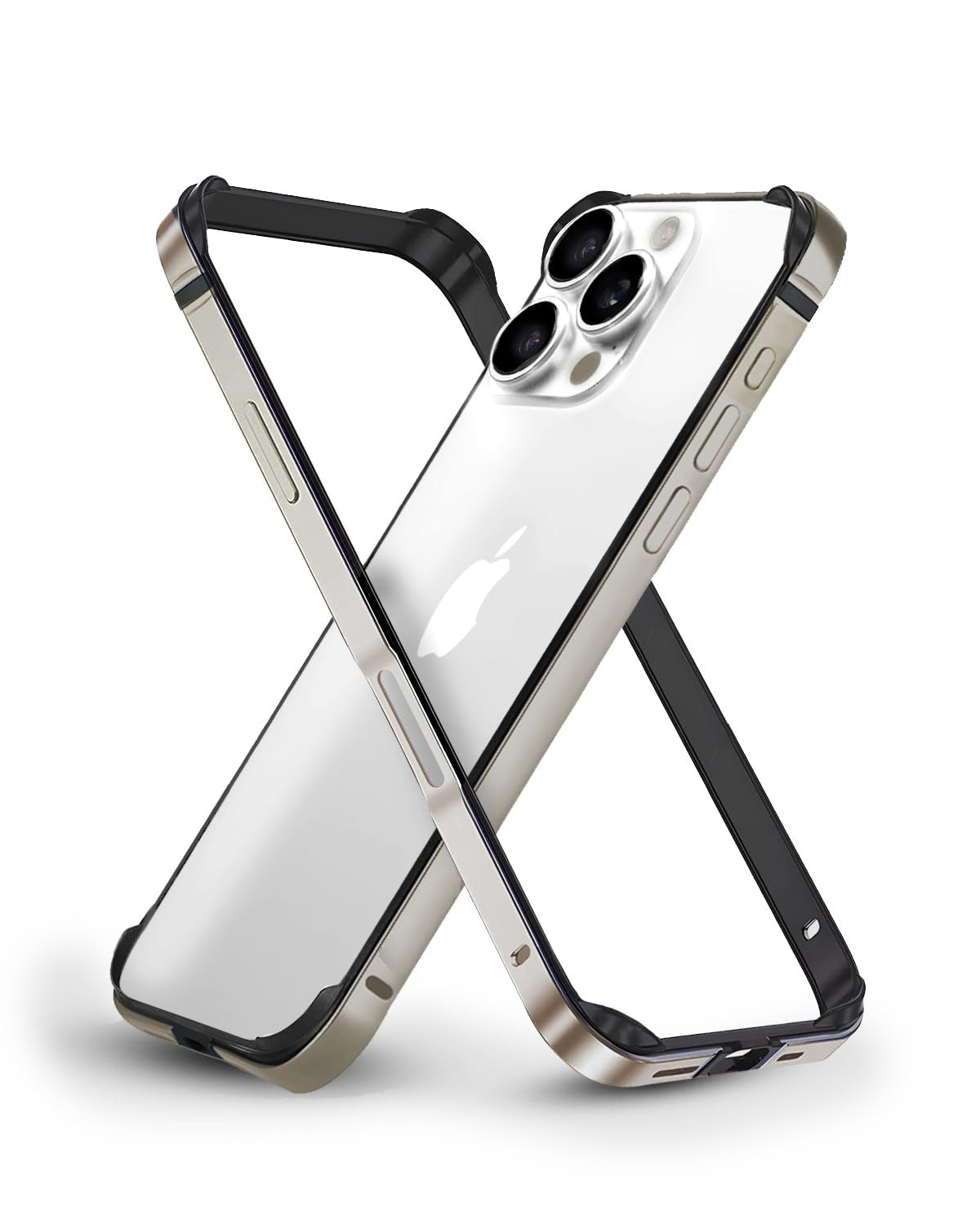 Aluminum Bumper Mag-Safe Wireless Charging Edge Armor Protective Minimal Case For iPhone