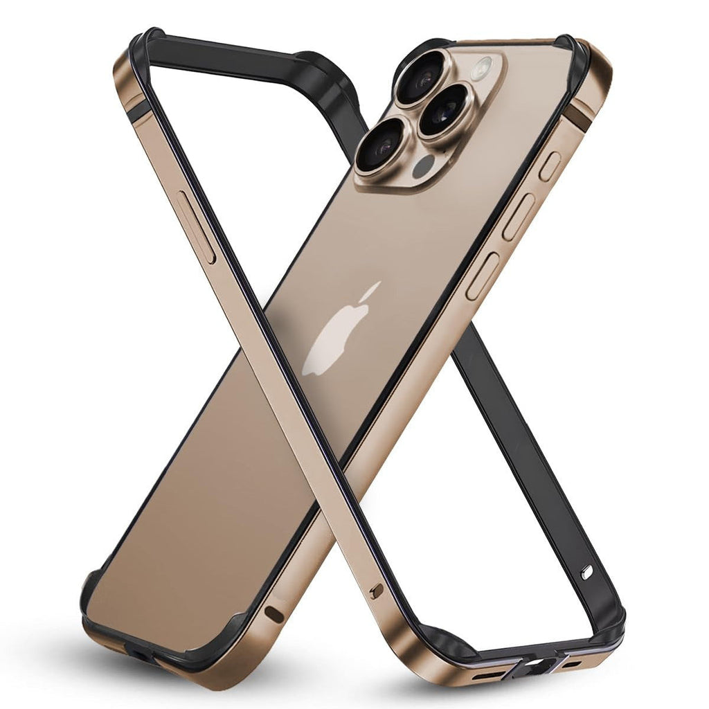 Aluminum Bumper Mag-Safe Wireless Charging Edge Armor Protective Minimal Case For iPhone