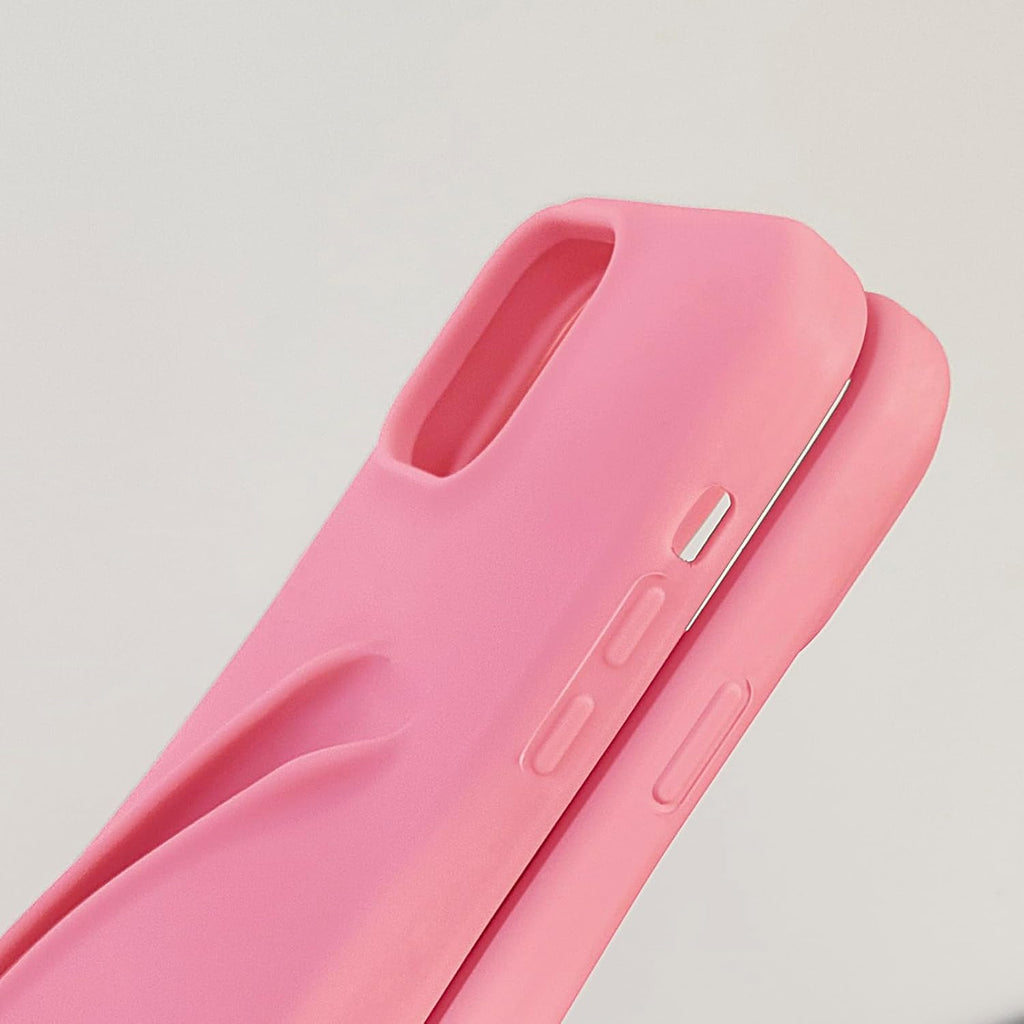 Premium Silicone Phone Cover With Lipstick Holder For iPhone