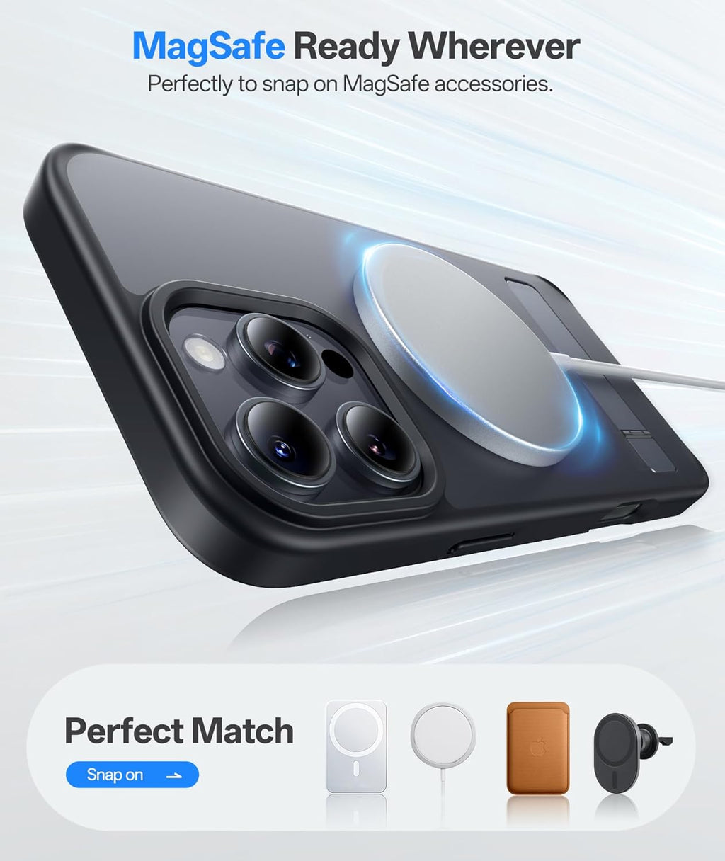 Magnetic Back With Build-In Stand Case for iPhone