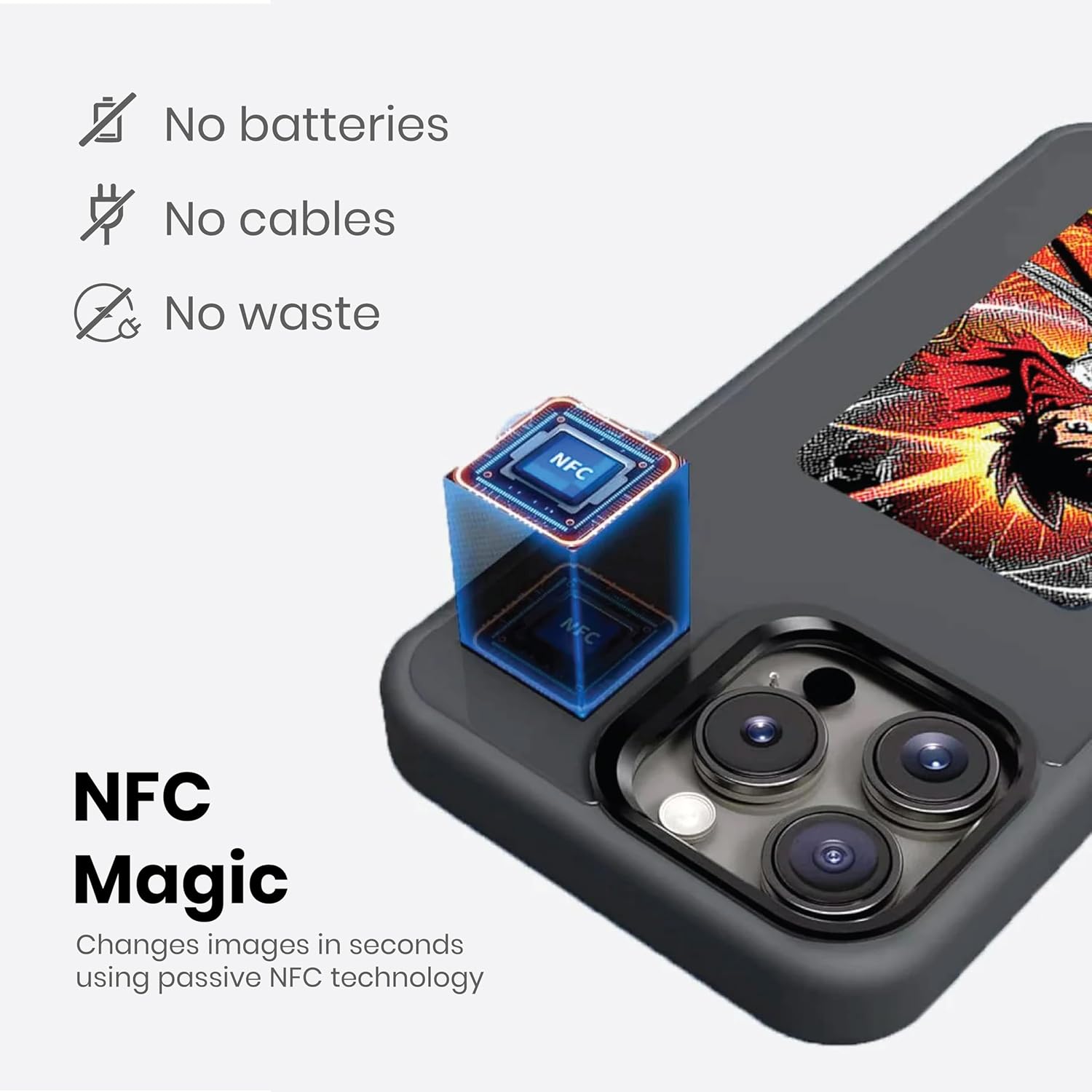 NFC E-Ink Display Anti-Drop Protection Case For iPhone