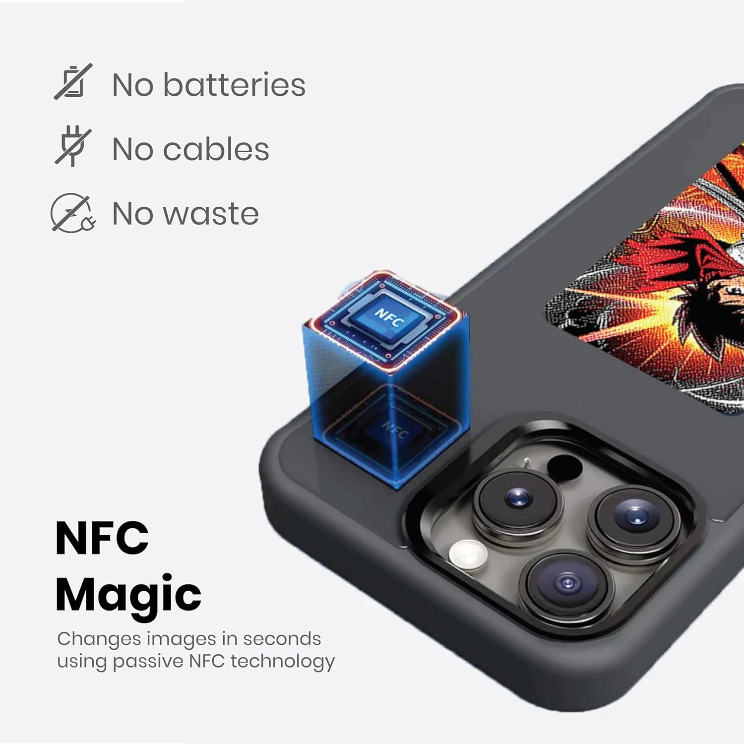 NFC E-Ink Display Anti-Drop Protection Case For iPhone