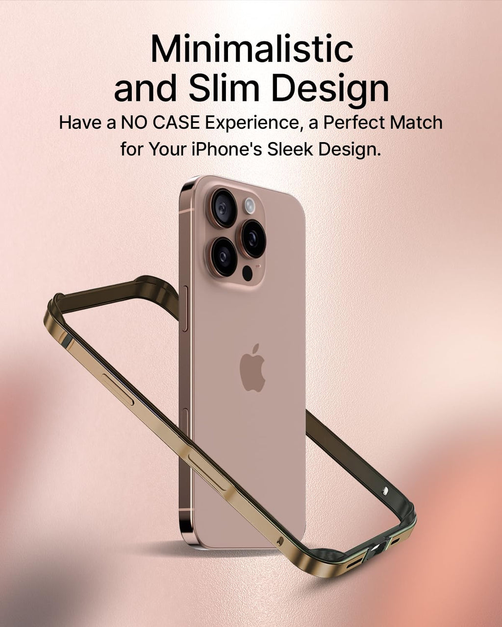 Aluminum Bumper Mag-Safe Wireless Charging Edge Armor Protective Minimal Case For iPhone