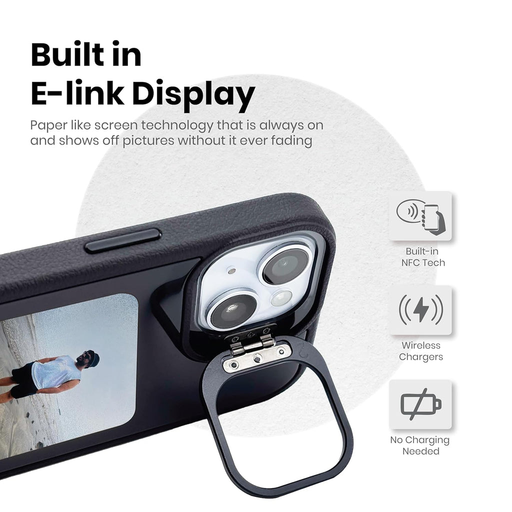 NFC E-Ink Display Anti-Drop Protection Case For iPhone