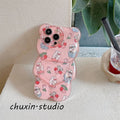 Pink Puffy Cat Case For iPhone