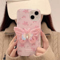 Exquisite Rose Garden Butterfly Case For iPhone