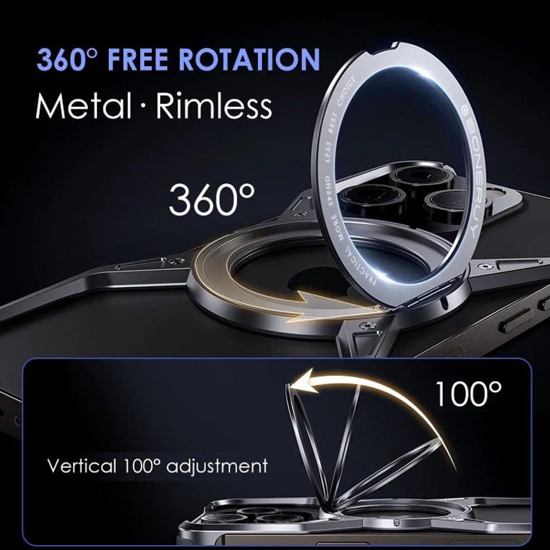 Titanium Frameless Cooling Bracket Case  For iPhone