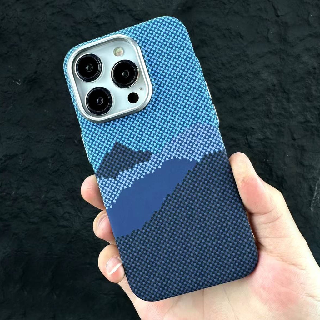 Alpine Luminate Kevlar Textured Case For iPhone (Blue)