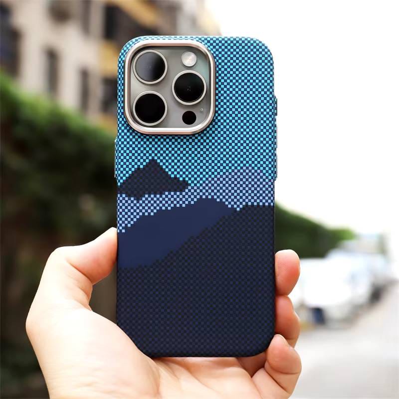 Alpine Luminate Kevlar Textured Case For iPhone (Blue)
