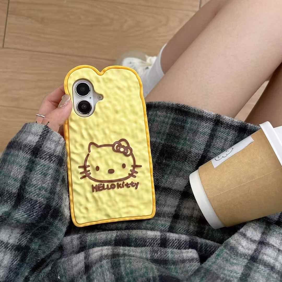 Kitty Bread Silicon Case For iPhone