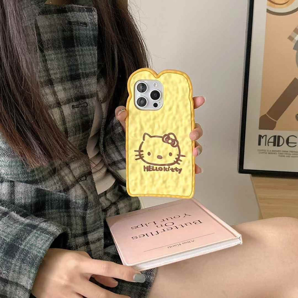 Kitty Bread Silicon Case For iPhone
