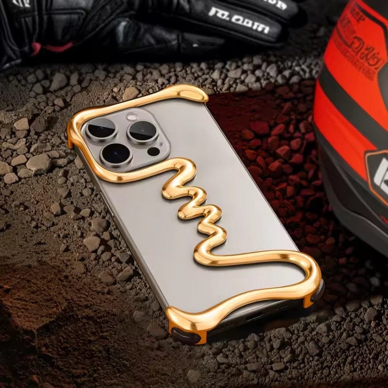 Luxury iPhone Case with One Line Minimalist Design For iPhone