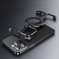 Shockproof Aluminum Frameless Ring Metal Case For iPhone