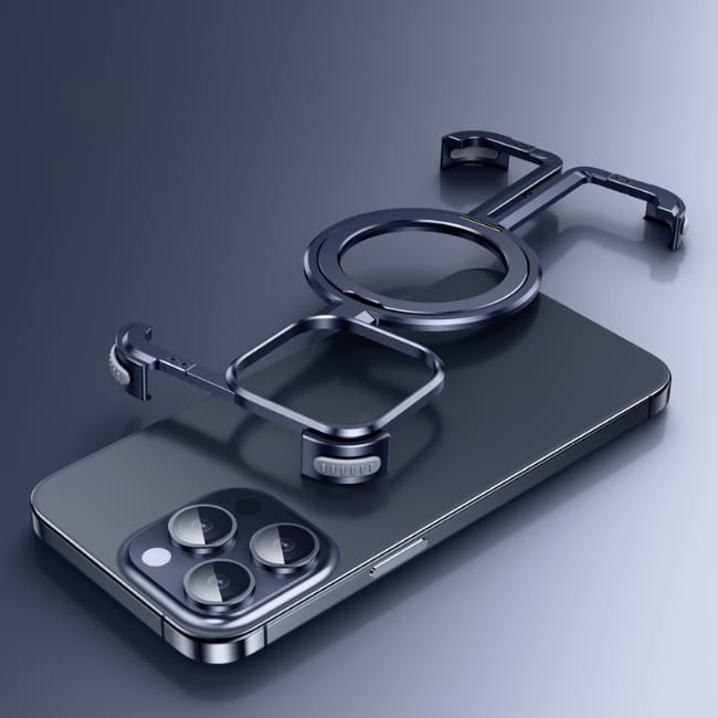 Shockproof Aluminum Frameless Ring Metal Case For iPhone