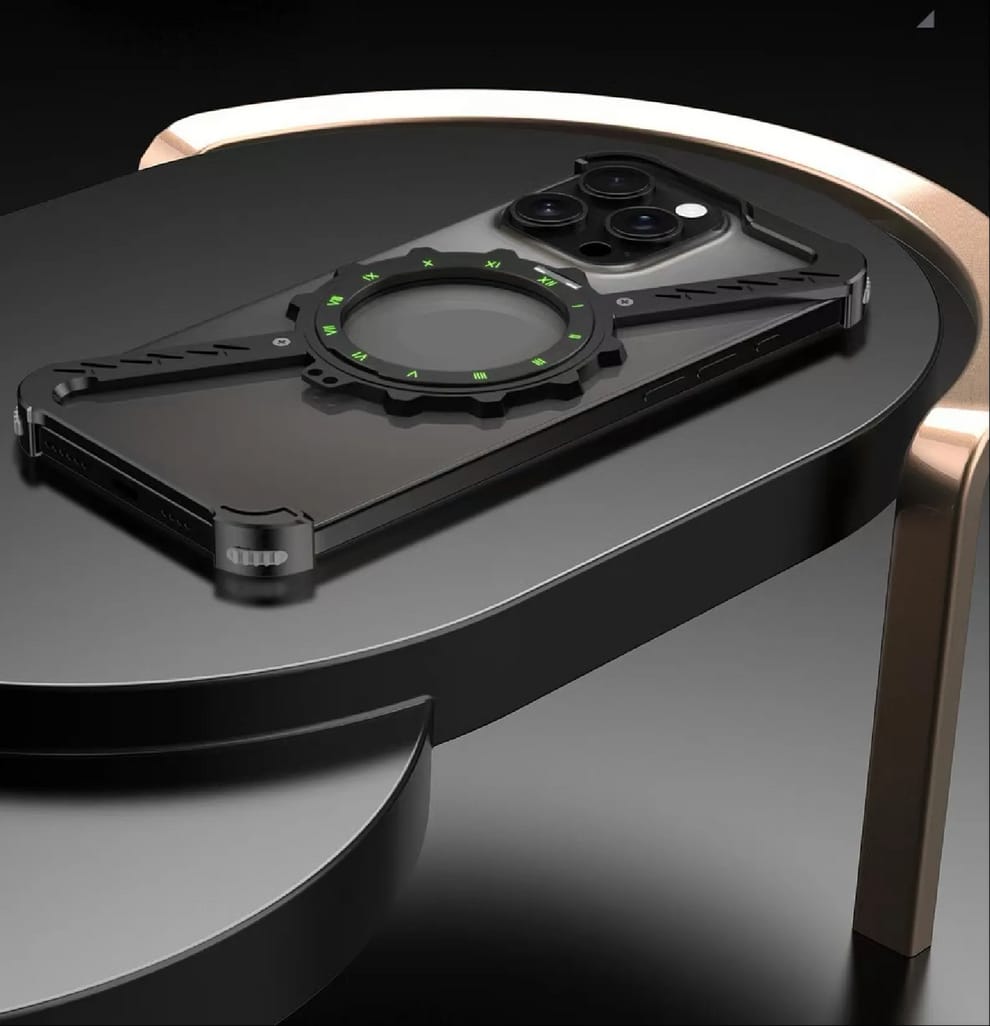 Z-Shape Gear Metal Magnetic Holder Case For iPhone