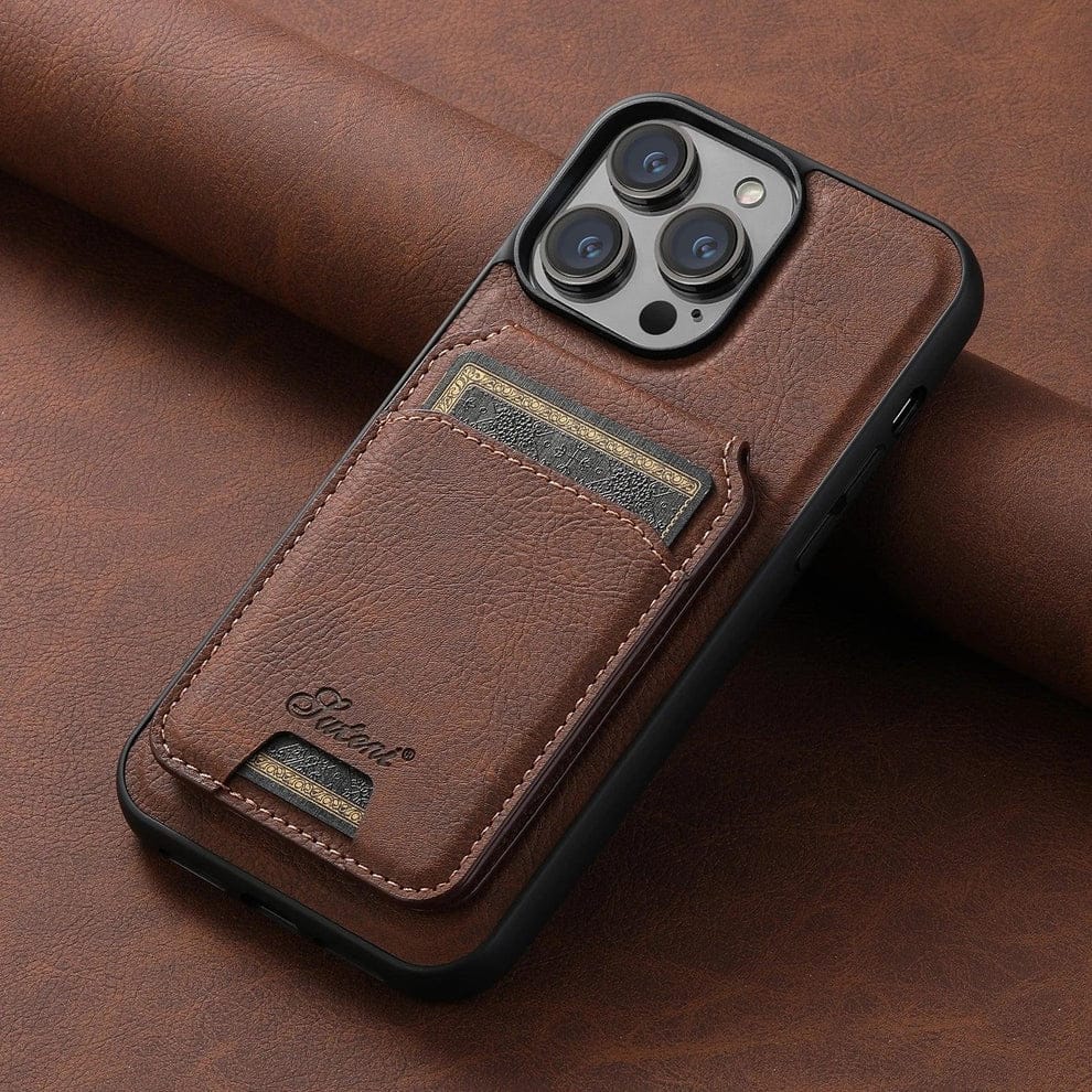 Premium Leather Magsafe Wallet Case for iPhone