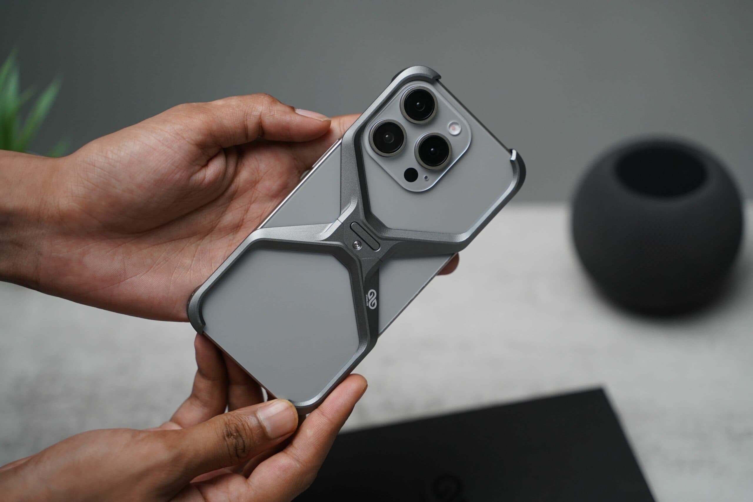 Anti-Fingerprint Titanium XBumper Metal Case for iPhone