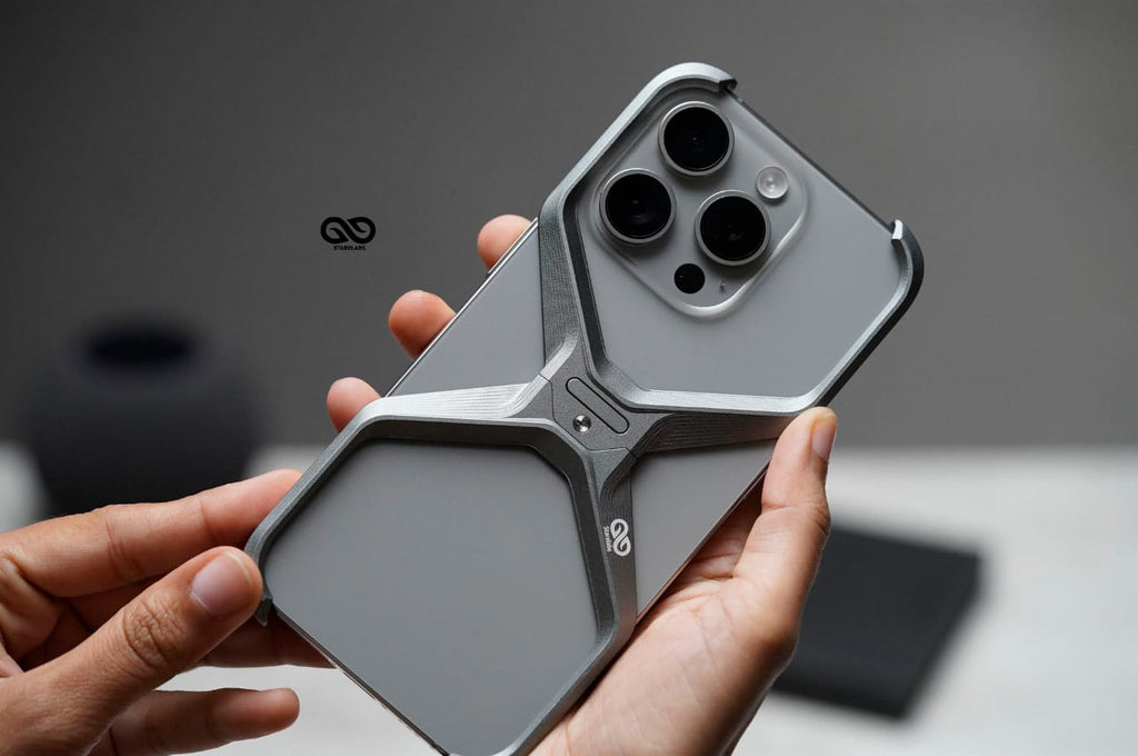 Anti-Fingerprint Titanium XBumper Metal Case for iPhone