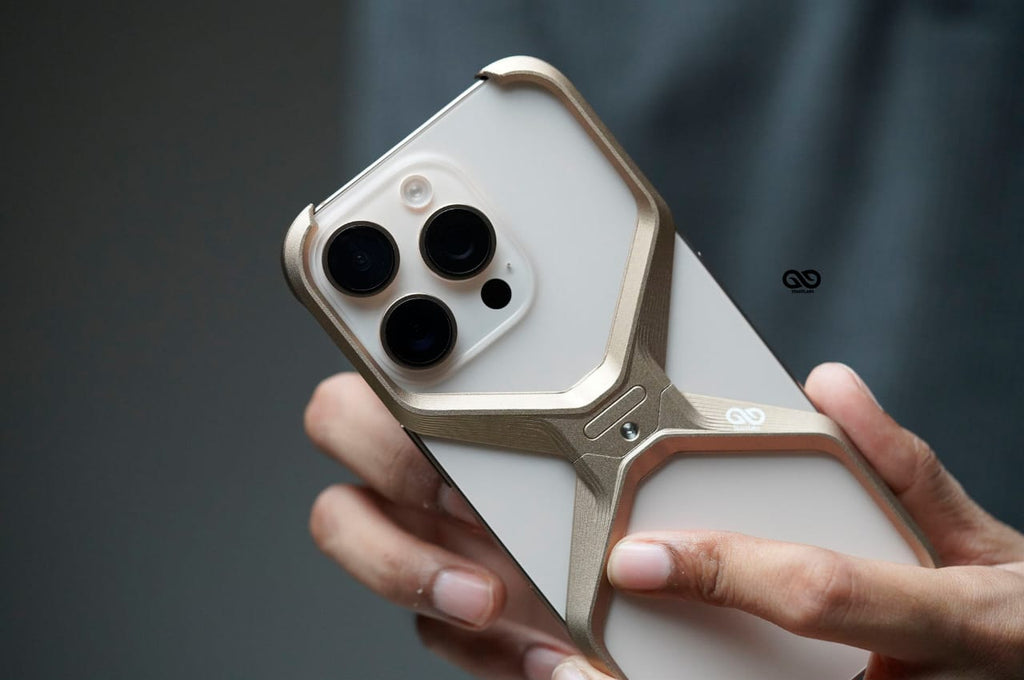 Anti-Fingerprint Titanium XBumper Metal Case for iPhone