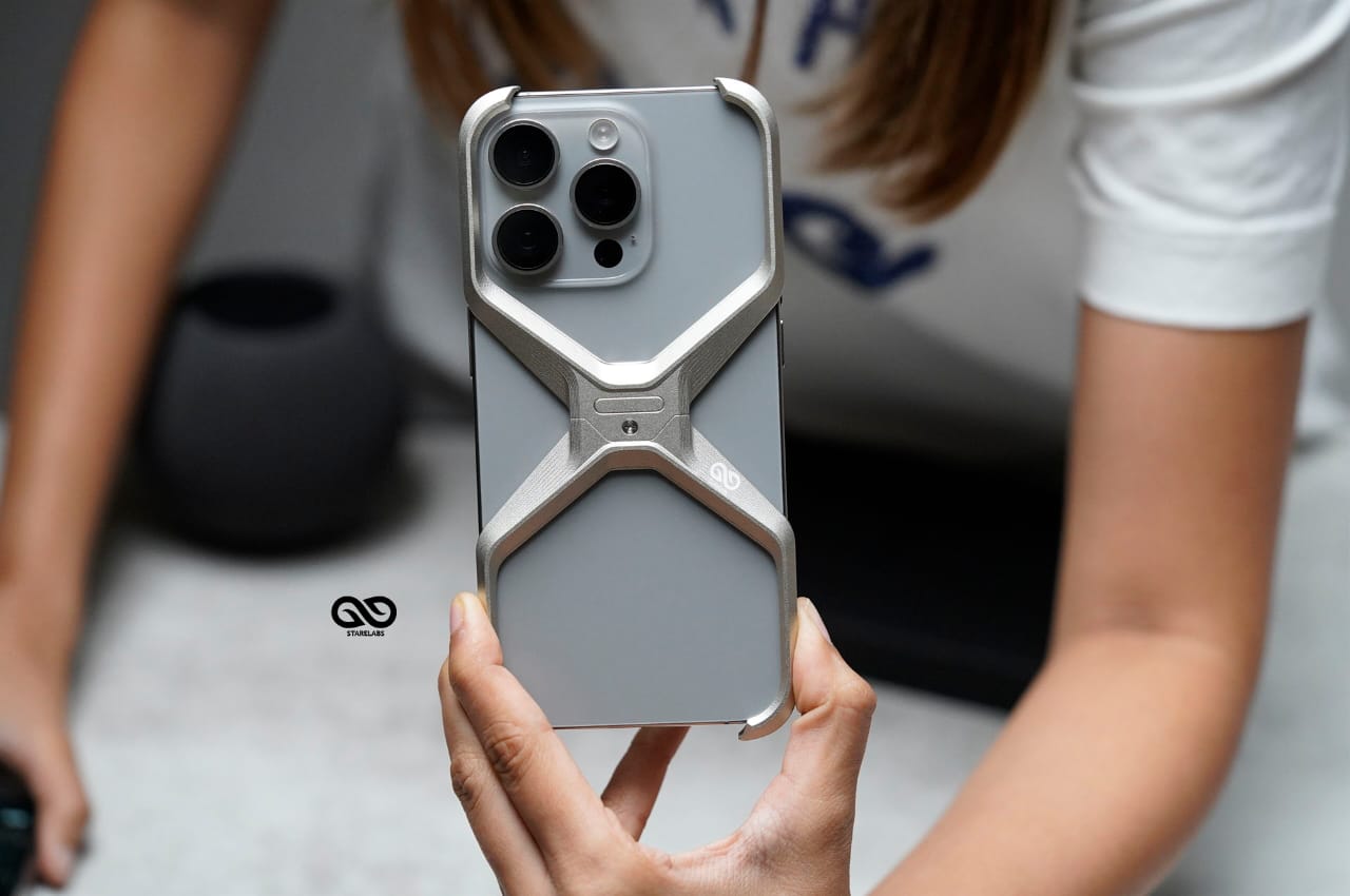 Anti-Fingerprint Titanium XBumper Metal Case for iPhone