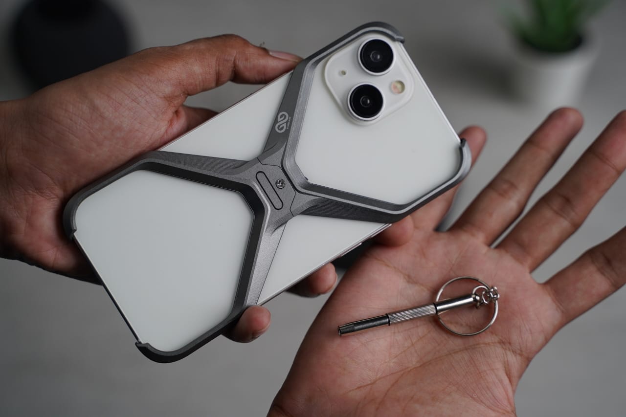 Anti-Fingerprint Titanium XBumper Metal Case for iPhone