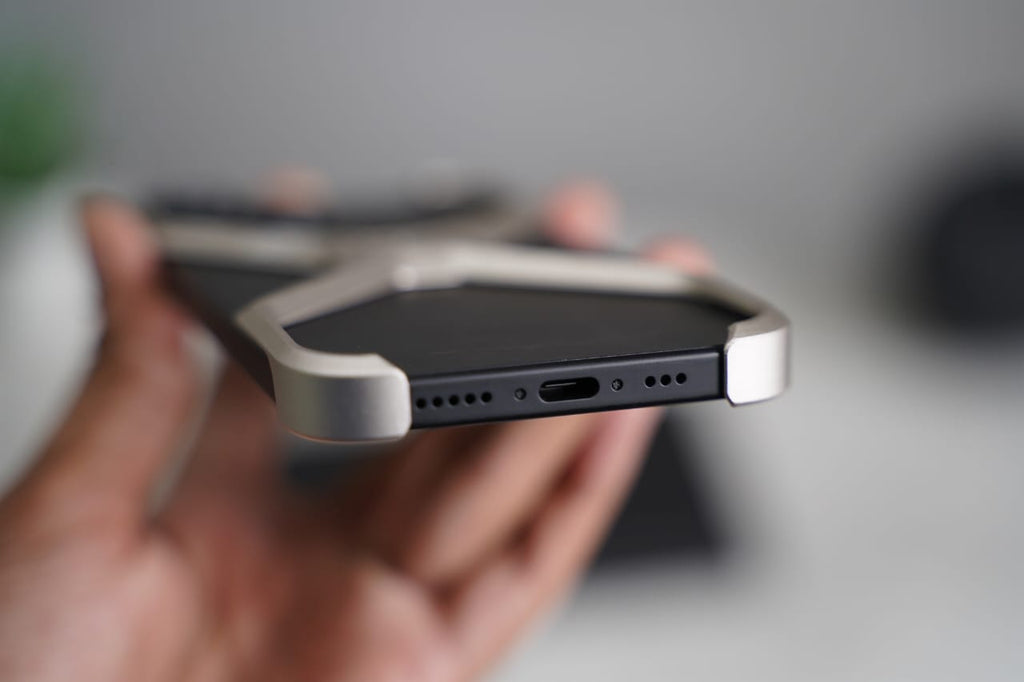 Anti-Fingerprint Titanium XBumper Metal Case for iPhone