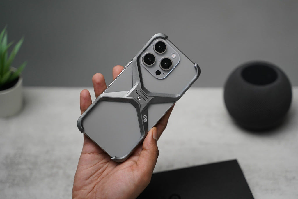 Anti-Fingerprint Titanium XBumper Metal Case for iPhone