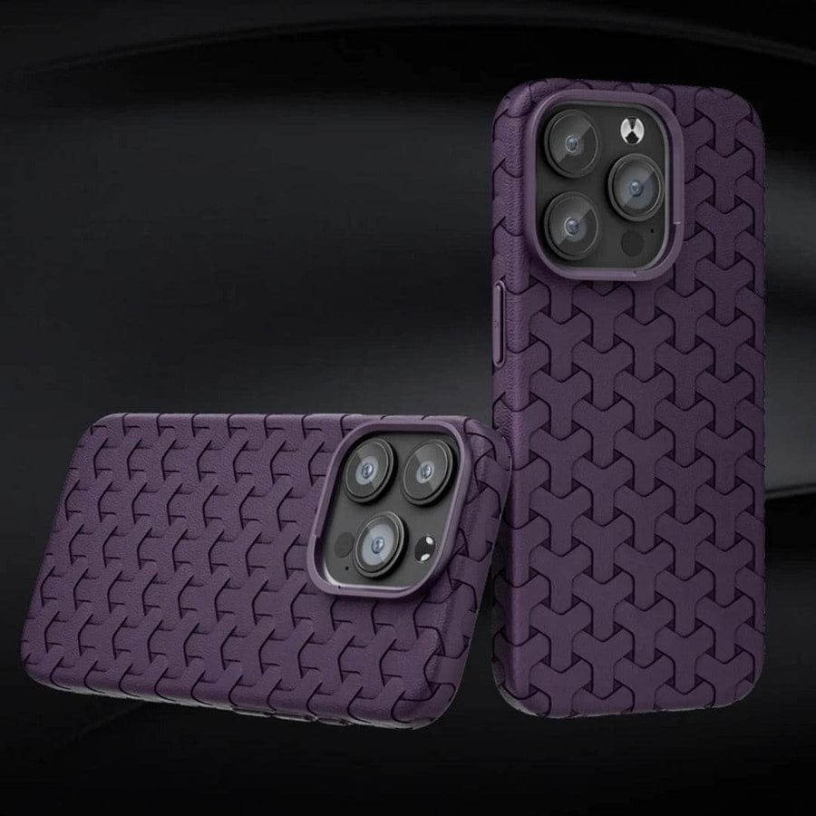 Dissipate Heat Woven Pattern Case For iPhone