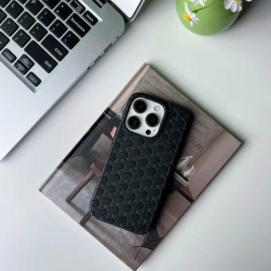 Dissipate Heat Woven Pattern Case For iPhone