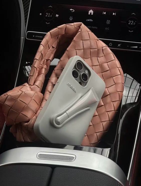 iPhone Premium Silicone Case with Built-In Lip Balm Slot