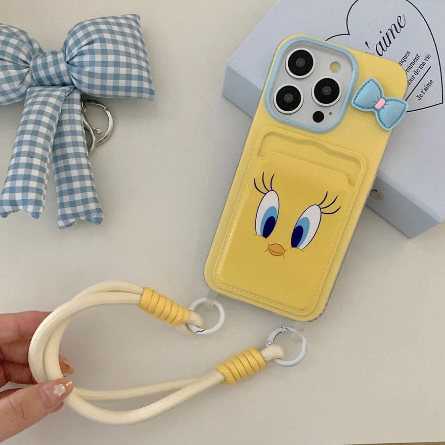 Adorable Tweety Card Holder Cute & Practical iPhone Cover