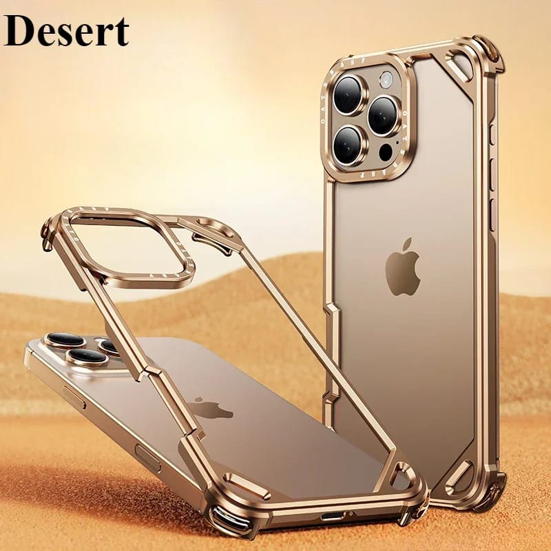 Forged Hollow Metal Guard Case For iPhone