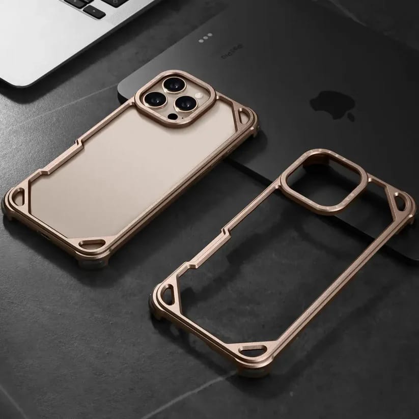 Forged Hollow Metal Guard Case For iPhone