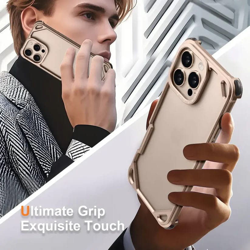 Forged Hollow Metal Guard Case For iPhone