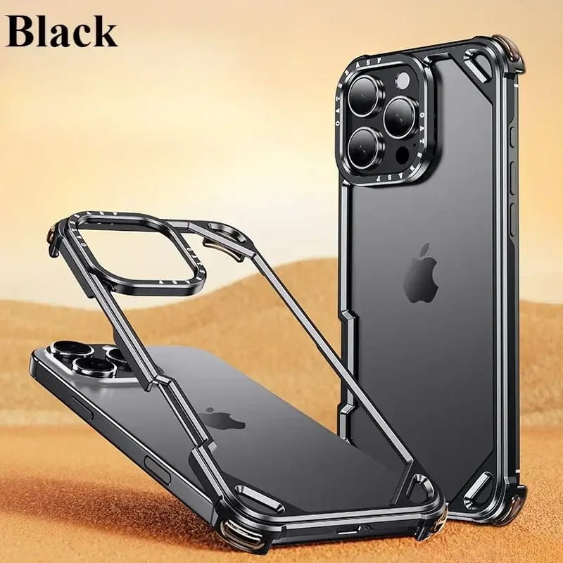 Forged Hollow Metal Guard Case For iPhone