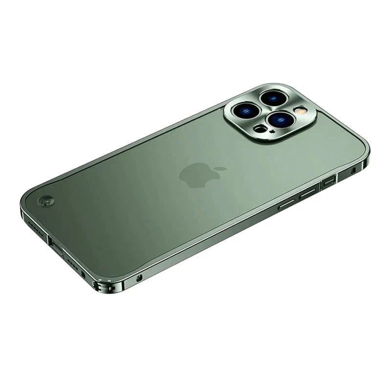Translucent Metal Frame Matte Case for iPhone