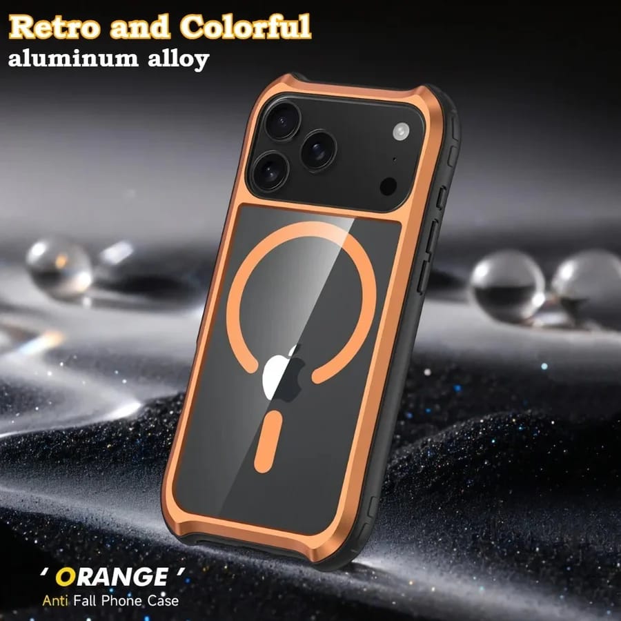 Retro Core Alloy MagSafe Case for iPhone