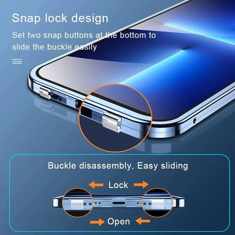 Aqua Cage Twin Glass Case for iPhone