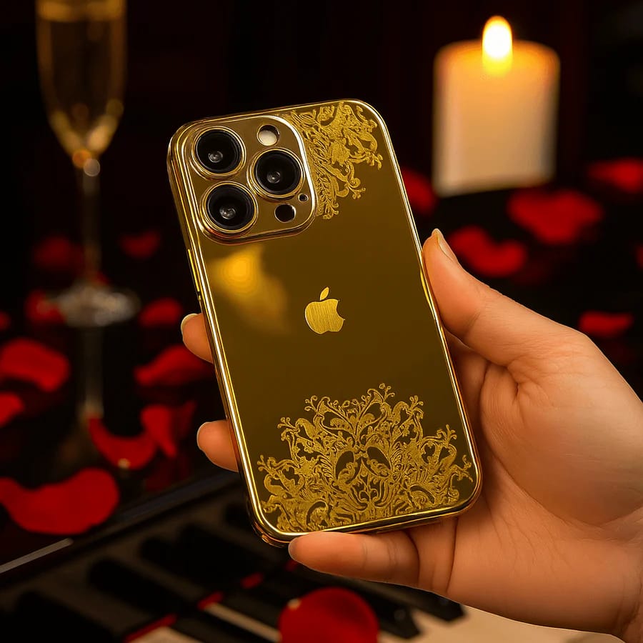 Refined Gold Luxurious Logo Case for iPhone